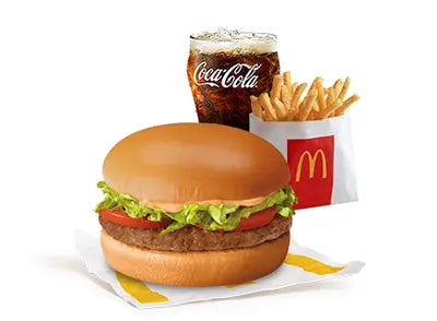 Burger McDo with Lettuce & Tomatoes with Small Fries and Drink