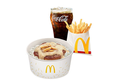 1-pc. Mushroom Pepper Steak w/ Fries Small Meal