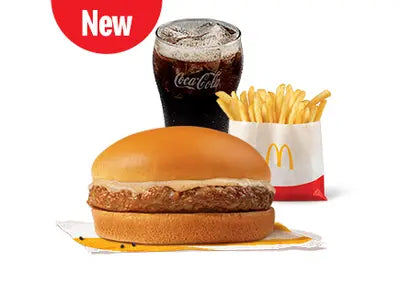 Black Pepper Burger McDo with Small Fries and Drink